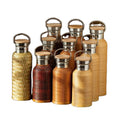 Retro Style Bamboo Stainless Steel Thermos Cup Portable Travel Separate Cup Thermos Bottle