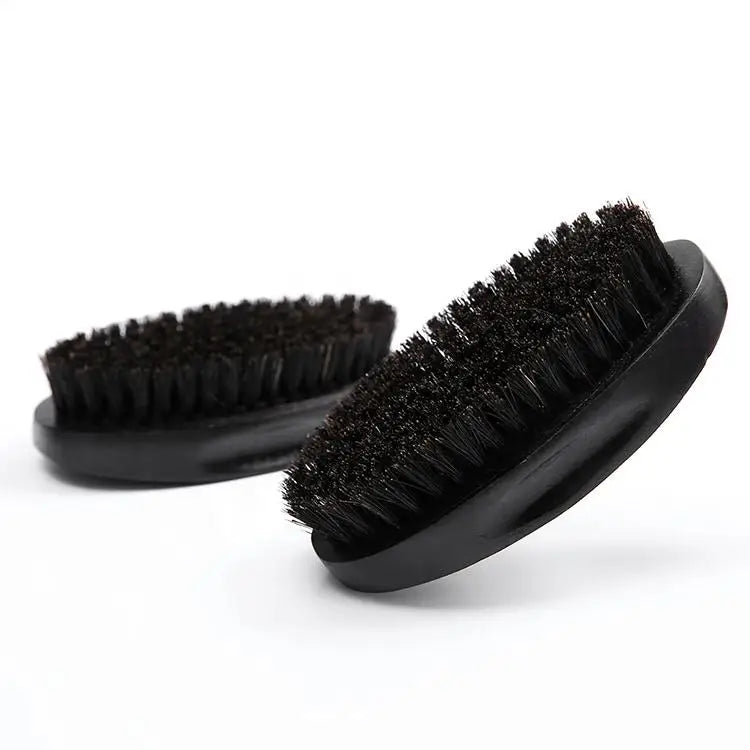 Popular Natural Wooden & Boar Bristle Black Beard Brush Square Cushion with Boar Bristle for Home Use Salon Wholesale Promotion