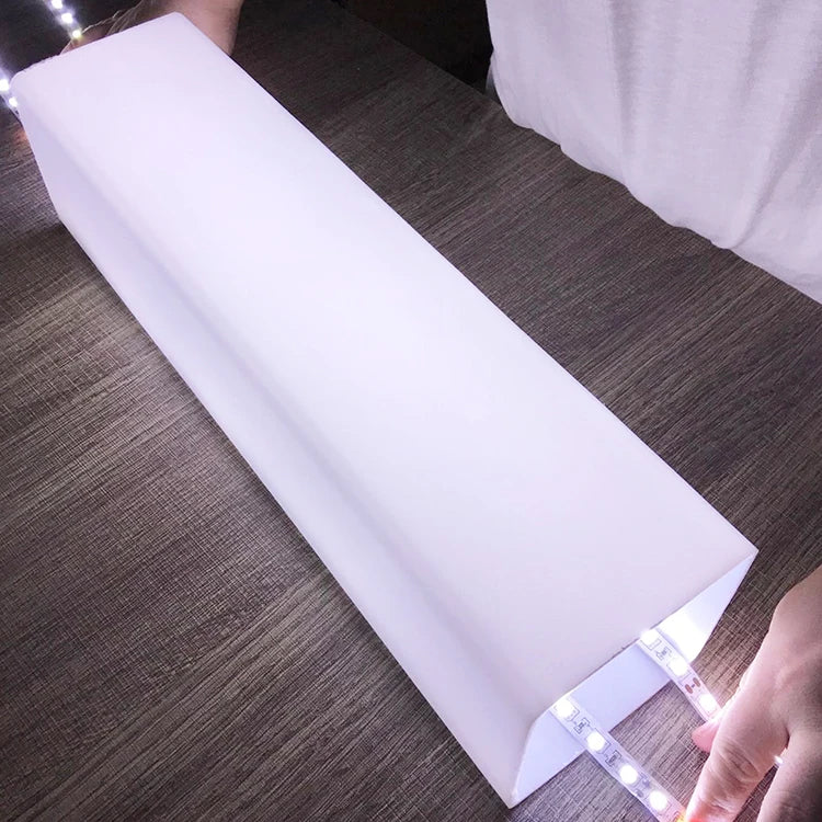 Yishun Factory Price Wholesale Milky White Color Square Pmma Material Plastic Perspex Acrylic Tube/Pipe