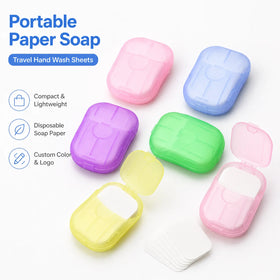 Portable Disposable Mini Soap Paper for Travelling 20sheets