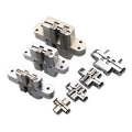 Zinc Alloy Cross Hinge Concealed Door Hinges  for 5-50 kg Door Window 180 Degree Opening Invisible Hinge