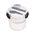 Overnight Oats Container Reusable Yogurt Parfait Cups with Lids and Spoons Leak-proof Large Capacity Clear Plastic Dessert Cups