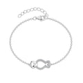 Customized Rose Gold Plated and Rhodium Plated Fish Bracelet High Quality Sterling Silver 925 Bracelet Jewelry
