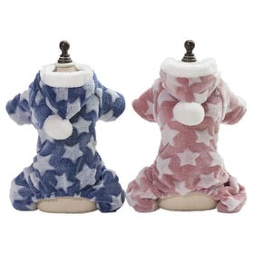 Winter Warm Star Style Four Leg New Fashion Pet Dog Apparel Clothes Pet Pajamas