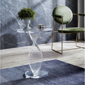 2022 Modern Transparent Acrylic Metal Frame Convertible Coffee Table Dining School Bedroom Furniture Living Room Accessory