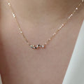 Wholesale Elegant Heart Shape Sterling Silver Plated With 14K Gold Charm Necklace Korean Style Bling Bling Necklace Jewelry