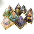 Gift Wholesale Energy  Resin Pyramid Healing Crystal Chips Pyramid for Decoration