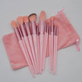 13pcs Professional Pink Makeup Brushes Set Foundation Powder Eye Shadow Make up Brushes with Gift Bag