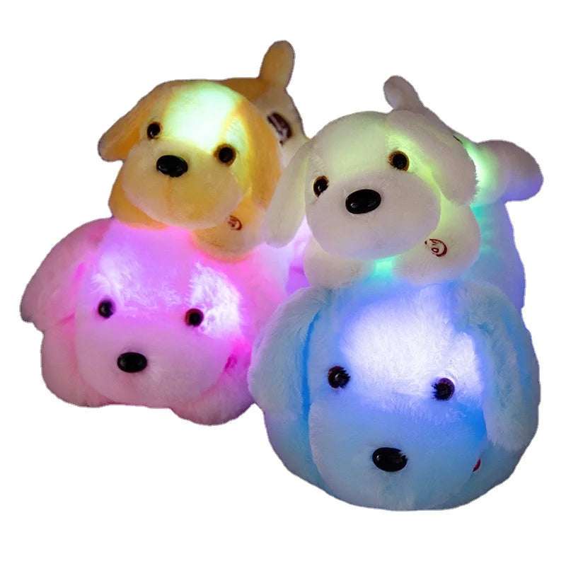 Cuddly Glowing Plush Toy Stuffed Led Plush Dogs Doll Plush Toy with Led Light Children Pillow Birthday Gift Dolls