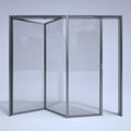 Latest Factory Direct Simple Design Waterproof Windproof 3 Folding Doors Office Home Vertical Folding Doors
