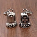 Cross Border Personalized Motorcycle Bell Keychain Riding Saint Stainless Steel Love Wings Bell Vintage Antique