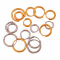 ES1219 Basic Simple Non Tarnish Minimalist Thin Gold Plated Stainless Steel Hoops Huggie Helix Piercing Earrings for Women
