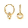 Sterling 925 Silver Casual Twisted Hoop Earrings China Jewelry Wholesalers