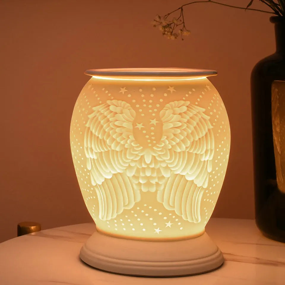 Ceramic Oil Fragrance Bunner Home Spa Aromatherapy Modern Design Porcelain Electric Candle Melt Wax Warmer