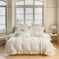 ODM/OEM Wholesale Cozy Printed Solid Color King Size Luxury Designer Cotton White Bedding Set with 500TC Thread Count