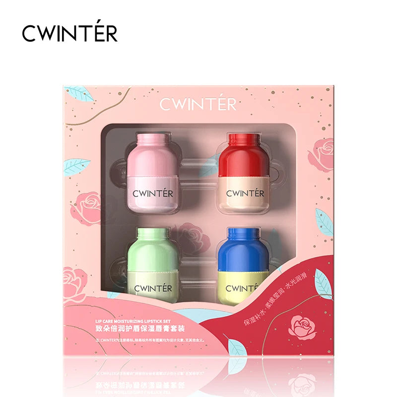 ZHIDUO Wholesale Plant Lip Balm Moisturizing Lipstick Base Cute Anti-cracking Lip Oil Natural Original Lip Balm Set