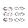11-33mm Silver Plated Charms DIY Jewelry Two Holes Metallic Connector for Necklace Bracelet