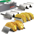 Home Kitchen Baking 430 Stainless Steel Eco-Friendly Travel Food Taco Holder Stand Rack Tray