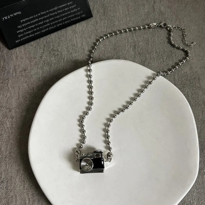 2020 New Design Cute Pendant Necklace Mini Hidden Camera Necklace