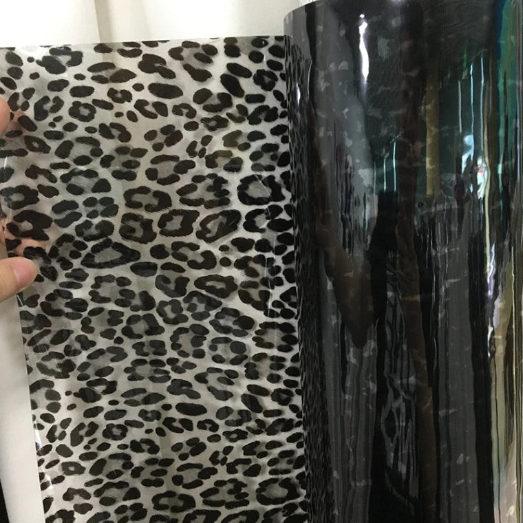 Waterproof Eco-Friendly Transparent TPU Film Leopard Snake Print for Bags Shoes Chair Dress Sofa Garment Umbrella Football