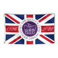 2026 3X5FT Outdoor Decorative Cheap Flag Queen Elizabeth ll Crown Union Jack Flag