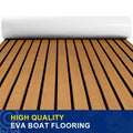 Customized Wholesale Modern 2400*900MM EVA Foam Teak Decking White Oak Brushed Engineered Non-Skid 6mm T&G Outdoor Boat Flooring