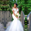 Plus Size Arabic Sheer Neck Mermaid Wedding Dresses Lace Off the Shoulder Beaded Bridal Gowns Vestidos De Novia MW363