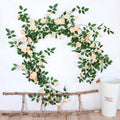 Wholesale 1.8m Silk Rose Garland Wedding Decorative Flowers Hanging Rose Vines