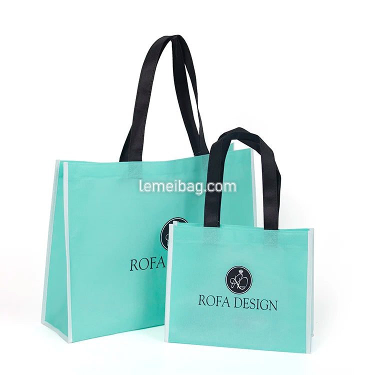 Custom Logo Screen Print Tote Bag Reusable Shopping Non-Woven-Bag
