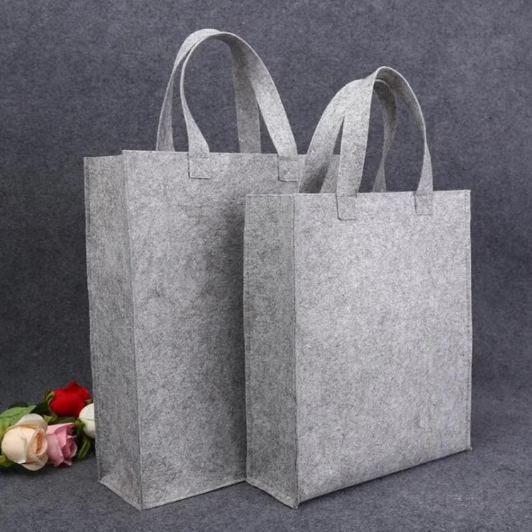 Reusable Felt Tote HandBag Wholesale Felt Shopping Bag With Logo