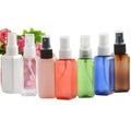50ml Square for Clear Pink White Black Amber Blue Plastic Cosmetic Bottles Empty Spray Mist Vessels for Shampoo Lotion Face Mask