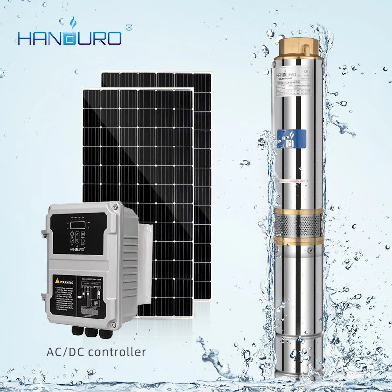 High Quality 1.5kw Ac Solar Deep Well Pump Submersible Irrigation Motors Dc Solar Water Pump
