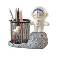 New Astronaut Resin Pen Holder Student Stationery Pen Holder Desk Organizer Pen Holder