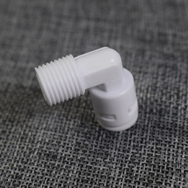 Ro Water System Fittings  White Plastic Elbow Water Pipe Quick Connector