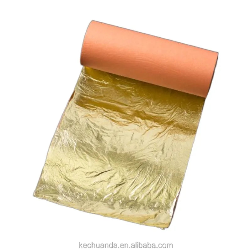 Width 15 cm Imitation Gold Sheet Leaf  Roll 50 M Long for Furniture Lines Home Gilding Decoration Copper Gold Leaf in Roll