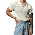 High Version Short-sleeved Polo Shirt Men's New Summer Knitted Shoulder Half-sleeved Casual Polo Shirt for Men