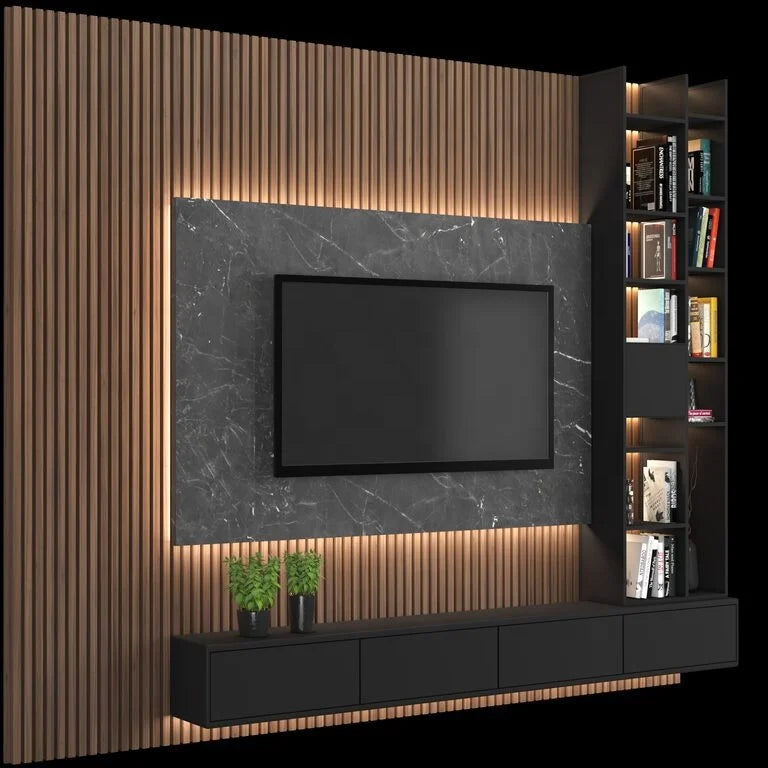 Morden Design Wall Cladding Board Easy Installation Wood Grain Wood Plastic Composite WPC Wall Panel