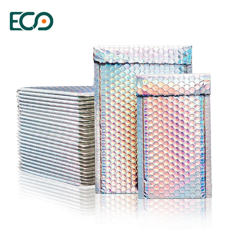 A5 Glitter Metallic Holographic Bubble Mailer 6x10 Padded Envelopes with Low MOQ
