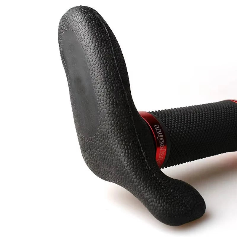 Customize Logo OEM Rubber Bike Bar Ends Ergonomic Anti-Slip Grip Handlebar Ends 22.2mm Clamp for MTB Mountain Bikes (One Pair)
