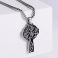 Norse Viking Jewelry Knot Stainless Steel Retro Vintage Celtic Cross Pendant