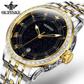 OUPINKE 3203 Oem  Custom Wrist Watches for Men Classic Starry Diamond Automatic Mechanical Watches Mens Wrist Watch