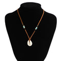 Europe and the United States Simple New Velvet Rope Shell Necklace Male Fashion Simple High Sense of Niche Collarbone Chain