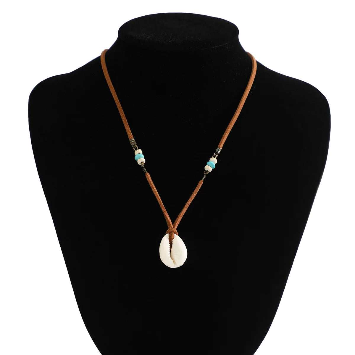 Europe and the United States Simple New Velvet Rope Shell Necklace Male Fashion Simple High Sense of Niche Collarbone Chain