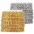Manufacturer Supplier Stainless Steel Embossed Flat Cable Link Chain  for Necklace Body Chain DIY Making Jewelry Making Supplies