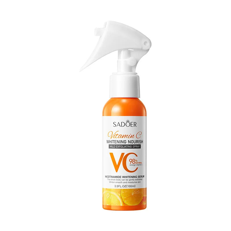 Customizable Logo SADOER Organic Vitamin C Nourishing Mild Exfoliating Spray for Face and Body Whitening Spray