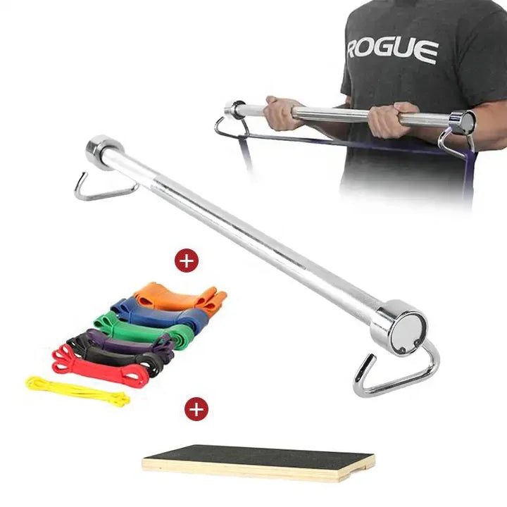 Ready to Ship X3 Bar Fitness for Resistance Bands OEM Pilates Resistance Exercise Bar With Plate and Bands Set MegaBDM