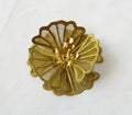 Brass Gauze Flower 42mm 1mm Hole Handmade Assembled Floral Finding for Jewelry Making