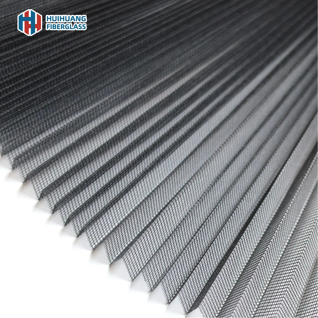Modern Design Polyester Waterproof Plisse Fold Insect Screen Net Pleated Window Mosquito Screen Net Mesh