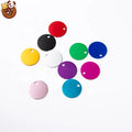 Anodized Aluminum Round Tags Dog Pet Id Tags Name Plate Custom Engraved Dog Number ID Tag Card