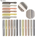 Wanmei Wholesale Professional Custom Barbers Salon Hair Styling Tools Anti Static Metal Cutting Aluminum Comb